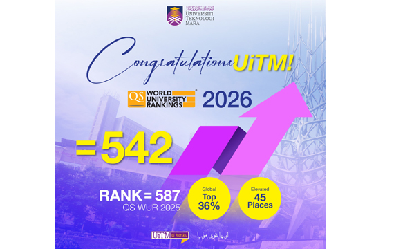 UiTM Achieves New Milestone in QS World University Rankings (WUR) 2026 — Strengthening Its Academic Standing